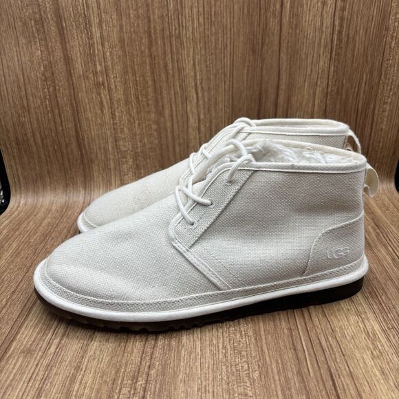 UGG NEUMEL MEN’S NATURAL HEMP PLANT BASED COLLECTION SIZE 13 OFF WHITE BOOTS main image 9